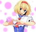 1girl _d blonde_hair blue_eyes blush capelet face female hands heart heart_hands kasuka kasuka_(nico672063) open_mouth short_hair smile solo touhou upper_body-59203103db7372ab7ca9939523551ef5.jpg