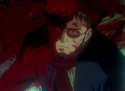 reaction gendo ikari from evangelion is covered in blood but seems cool with it.png