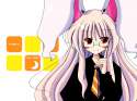 bespectacled black_jacket blush bunny_ears full_moon glasses mashiroyu pink_hair rabbit_ears red_eyes smile tie touhou-9f89fa2d2a2983cdefae2f927ba36013.jpg