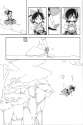 ! 1girl ascot bloomers bow bucket chinese cliff comic detached_sleeves falling flying_sweatdrops hair_bow hair_tubes hat highres long_hair monochrome nature reina_(black_spider) touhou translated tree underwea.jpg