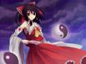 armpits black_hair brown_eyes detached_sleeves female hair_ribbon japanese_clothes miko munya ofuda ribbon solo touhou yin_yang-26bc4c1e67b7340ee6d59f6607f0a875.jpg