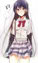 s - 2205531 - 1girl blazer blue_hair blush breath brown_eyes clothes_down dress_shirt hot jacket long_hair looking_at_viewer love_.png