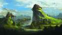 painting-nature-artwork-waterfall-green-plants-buildings-cloudy-sky-1920x1080.jpg