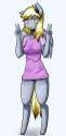 927349__solo_anthro_suggestive_derpy+hooves_unguligrade+anthro_peace+sign_artist-colon-valik.png