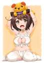 lolibooru 99748 alternate_costume carrying_overhead eyebrows_visible_through_hair looking_at_viewer orange_background simple_background yaia_(granblue_fantasy).png