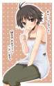 s - 729685 - 1girl black_hair brown_eyes casual idolmaster kikuchi_makoto lock_heart_(juuryokudou) short_hair solo.jpg