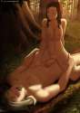 e - 1840811 - 1boy 1girl biting_lip braid breasts brown_eyes brown_hair clitoris cowgirl_position erect_n.jpg