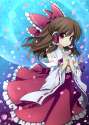 1girl bad_id bow brown_hair colored detached_sleeves female hair_bow half_updo highres japanese_clothes masaru.jp miko petals pink_eyes short_hair solo touhou-3c8ac2399070f4578f11036cdf6386dc.png