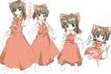 _ adult age_comparison brown_hair chibi child detached_sleeves gohei japanese_clothes miko ofuda ribbon sanoharu touhou-868e29fb8238e43876c8c5faa1f1bcf6.jpg