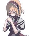 1girl blonde_hair closed_eyes lowres oekaki solo ritsu_(roboroboro) touhou-5a5b61e6dd3886cb6e4dc7a7877a7559.gif