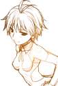 s - 1201263 - 1girl akanagi antenna_hair bare_shoulders breasts hand_on_hip idolmaster kikuchi_makoto monochrome short_hair sketch skin_tight.jpg