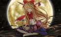blondes video games touhou happy demons moon long hair oni smiling ibuki suika anime girls sakazuki_www.wallpaperno.com_65.jpg