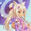 yande_re 307991 sample animal_ears coconut heterochromia japanese_clothes kimono neko_para neko_works nekomimi sayori umbrella wa.jpg