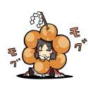 _t blush brown_hair chibi closed_eyes doughnut eating eyes_closed gohei sitting solo syouzigami touhou-038c3bd2c70c1c74a8f3c96e25fc439e.png