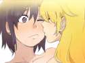 s - 1641689 - 2girls black_eyes black_hair blonde_hair earrings hoshii_miki idolmaster jewelry kikuchi_makoto kiss long_hair multiple_girls o.png