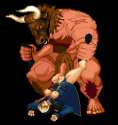 1084550 - King_Of_Fighters Leopold_Goenitz M.U.G.E.N. Minotaur Rule_63 animated.gif