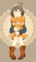 s - 1026867 - 1girl antenna_hair bad_id boots closed_eyes doily hokamori_(coyochi) idolmaster kikuchi_makoto smile solo stuffed_toy.jpg