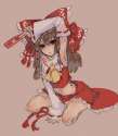 armpits bad_id bow brown_hair detached_sleeves frills hair_bow im_(inuboe) im_(pixiv504800) japanese_clothes legs long_hair midriff miko navel ofuda red_eyes ribbon sarashi solo touhou-a7a81bfc1e4fc1b1ee7ca791.jpg