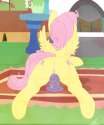 FluttershyFloorDildo.gif