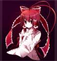 bad_id bow bust detached_sleeves hair_bow highres japanese_clothes miko rairateru red_eyes red_hair redhead ribbon smile solo touhou-149a9e379c3ab7d3ae3fdf1ed6bd8677.png