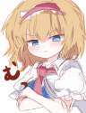 1girl blonde_hair blue_eyes crossed_arms female hairband mari_audio scowl short_hair sketch solo touhou upper_body-d358d21dccd2995468ea9b11ae88213c.jpg