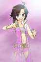 s - 978206 - 1girl costume grin heebee idolmaster idolmaster_2 kikuchi_makoto midriff navel open_mouth short_hair shorts smile solo teeth.jpg