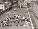 Women boxing on a roof in the 1930s..jpg