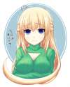 s - 3028510 - 1girl artist_name blonde_hair blue_eyes breasts choujigen_game_neptune cleavage cleavage_cutout large_br.png