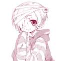 No Artist - 1girl alabaster_(artist) bandages eyeball hair_over_one_eye hood hooded_sweater idolmaster idolmaster_cinderella_girls lon.png