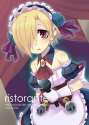 No Artist - 1girl apron ascot bad_id bare_shoulders blonde_hair blue_rose copyright_name detached_collar detached_sleeves earrings flo.jpg