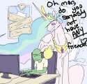789323__safe_princess+celestia_smiling_frown_sweat_oc-colon-anon_computer_size+difference_giant+pony_chair.png