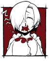 No Artist - _d 1girl ayame_(0419) blood bloody_clothes closed_eyes idolmaster idolmaster_cinderella_girls nosebleed open_mouth shirasa.jpg