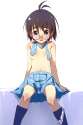 289729 - 1girl antenna_hair censored chinchickrin convenient_censoring flat_chest glasses idolmaster kikuchi_makoto necktie panties panties_around_one_leg skirt socks solo topless underwear.jpg
