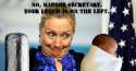 Hillary the baby and the burrito.jpg