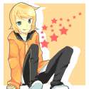 s - 536990 - androgynous bad_id blonde_hair blue_eyes crossdressing kagamine_rin lowres necktie reverse_trap short_hair sit.jpg