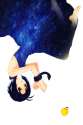 1494623 - 1girl apple bad_id black_eyes black_hair dress food fruit idolmaster kikuchi_makoto short_hair snake solo yuurinmoku.jpg
