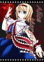 +_+ 1girl blonde_hair blue_eyes capelet comic dress hairband looking_at_viewer short_hair smile solo touhou wrist_cuffs youka_(gensou_kyoudan)-f4dd7b3189955f66d8a364f7252debc5.png
