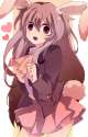 _o animal_ears bunny_ears bunny_tail jacket long_hair open_mouth pipirupiru purple_eyes purple_hair skirt solo tail touhou violet_eyes-e90358166fc946ee28c0e55d512fc58f.jpg