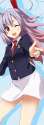 animal_ears blazer blush bunny_ears finger_gun h@ll highres legs long_hair necktie open_mouth purple_hair red_eyes skirt solo touhou wink-fbd4be131456c01cd3b0083ec6b5f09e.jpg