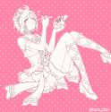 1453746 - 1girl antenna_hair blush bow bowl chocolate choker closed_eyes collarbone cream eating food frills hair_bow happy heart ice_cream idolmaster kikuchi_makoto kurashiki_(kas0) legs puffy_sleeves short_hair short.png
