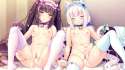 Konachan.com - 194448 2girls bell blush breasts catgirl choker cum game_cg headdress long_hair nekopara nipples nude photoshop pussy sayori tail tears thighhighs white_hair.jpg