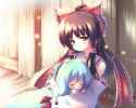 SleepingCirnoAndReimu.jpg