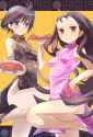 450736 - 2girls antenna_hair artist_request black_hair blue_eyes blush brown_eyes china_dress chinese_clothes crab crustacean dress hand_on_hip idolmaster idolmaster_xenoglossia kikuchi_makoto leg_lift minase_iori mult.jpg
