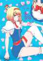 1girl adapted_costume aqua_eyes ascot ayakase_riberi blonde_hair blue_eyes breasts capelet cleavage doll hairband sash thigh-highs touhou white_legwear-25615b286d8dd41c0cfc9f3f973c2c8b.jpg