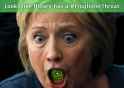 hillary has Pepe in her throat.jpg