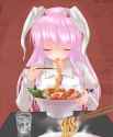 1girl animal_ears blouse blush closed_eyes collarbone eating food glass long_hair necktie noodles pov purple_hair rabbit_ears ramen solo tagme touhou warabimochi_(wasabi)-69da079d4bc49b543ff5c9d62752f4.png