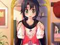 1551288 - 1girl black_hair blush brown_hair holding_clothes idolmaster kikuchi_makoto mirror short_hair smile solo vovovov.jpg