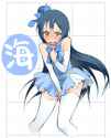 s - 2159651 - 1girl bare_shoulders blue_hair blush brown_eyes covering covering_breasts covering_crotch detached_sleeves dress emb.jpg