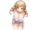 Konachan.com - 160423 blonde_hair breasts cleavage mahou_shoujo_madoka_magica panties tomoe_mami torigoe_takumi underwear undressing white yellow_eyes.jpg