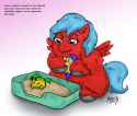 5979_-_artist_meh_cherry_foals_litter_box_original_art_safe.jpg